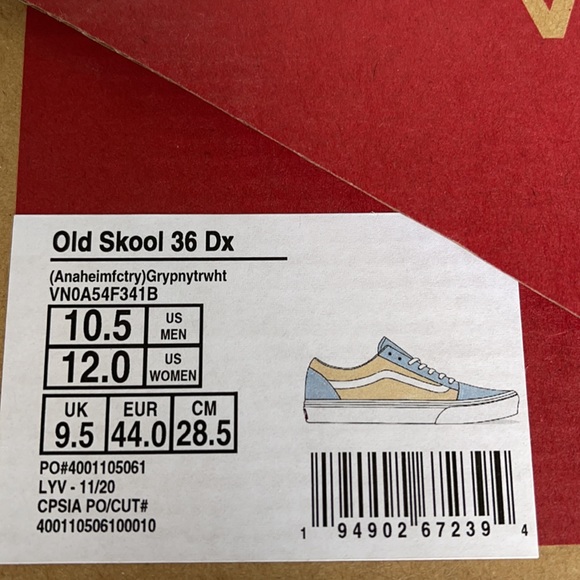 Vans Old Skool 36 Dx Anaheim Factory men’s - Picture 16 of 16